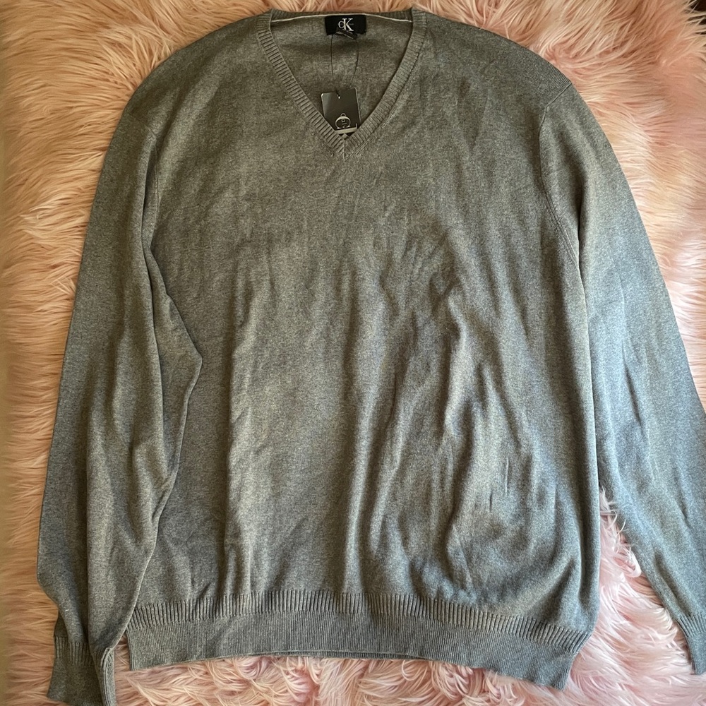 Calvin Klein Gray Lightweight Sweater